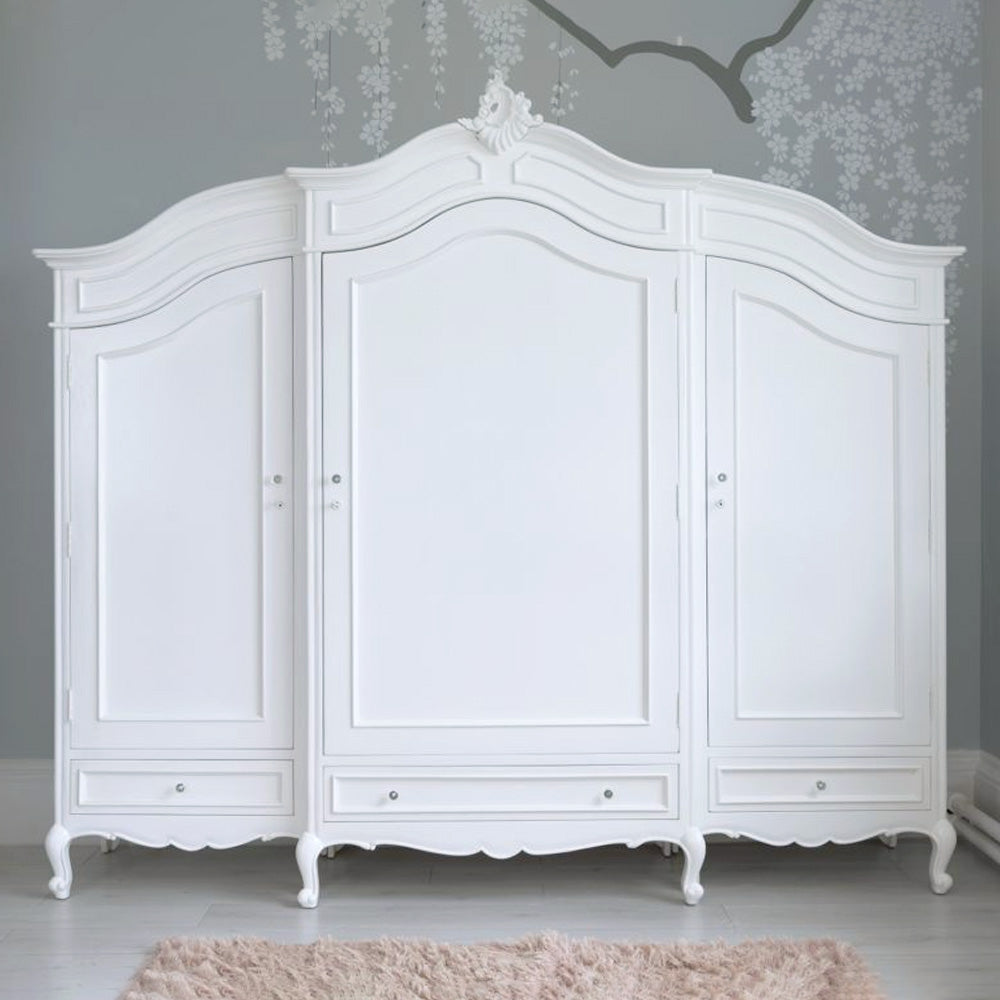 Florentine Triple Wardrobe Mahogany Armoire My First Nursery