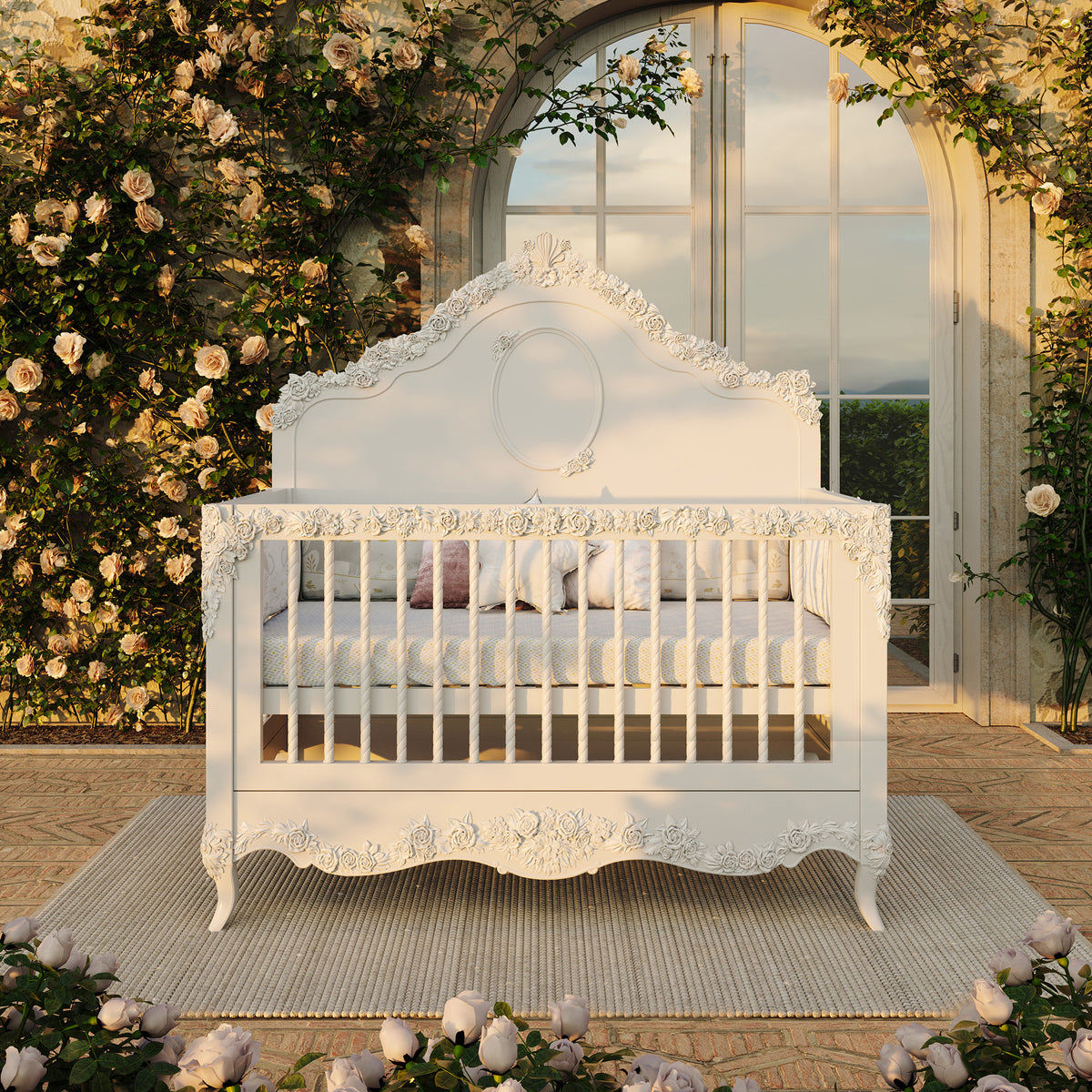 Secret Garden Monogram 3 In 1 Luxury Mahogany Nursery Room Des