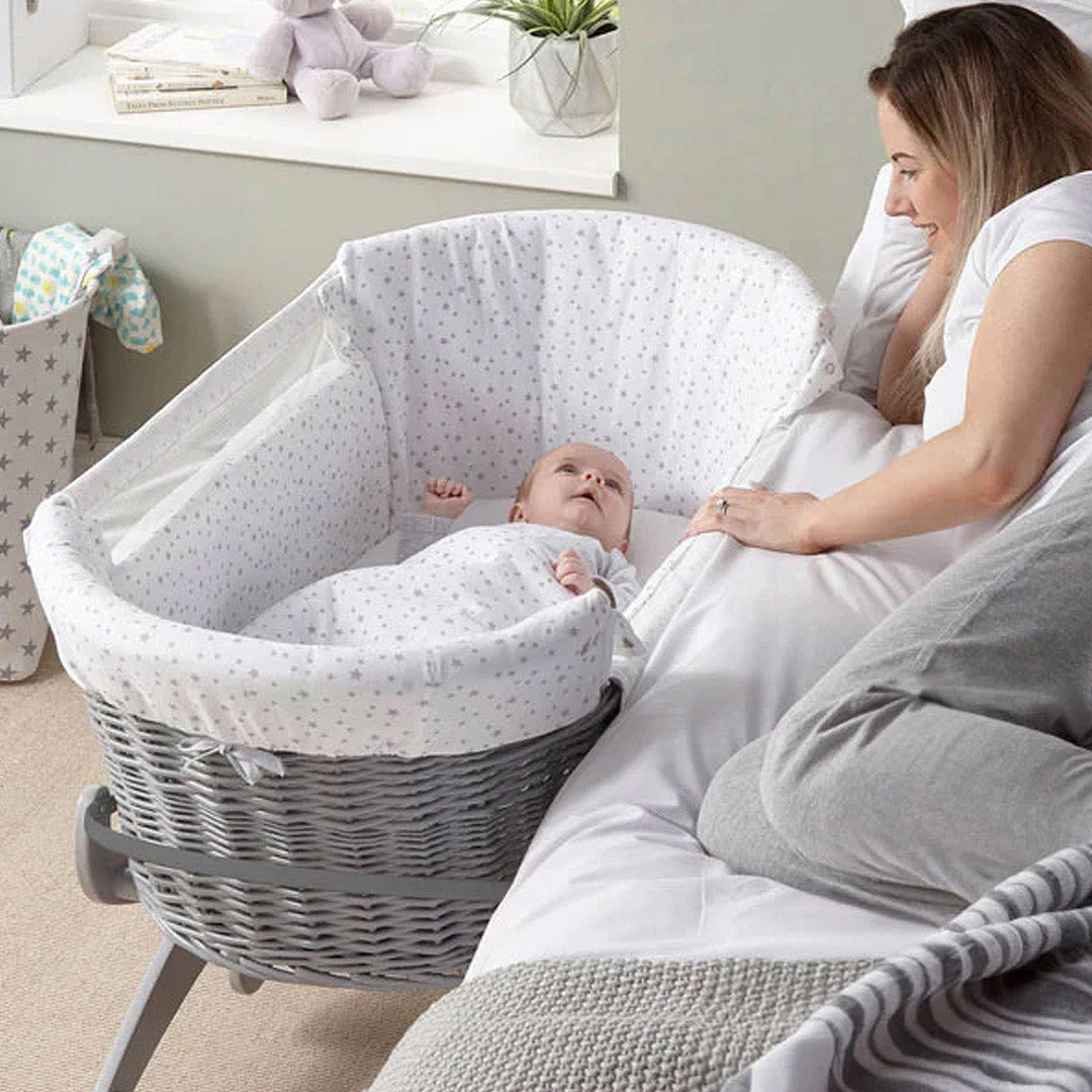 Baby sleeping basket for bed online