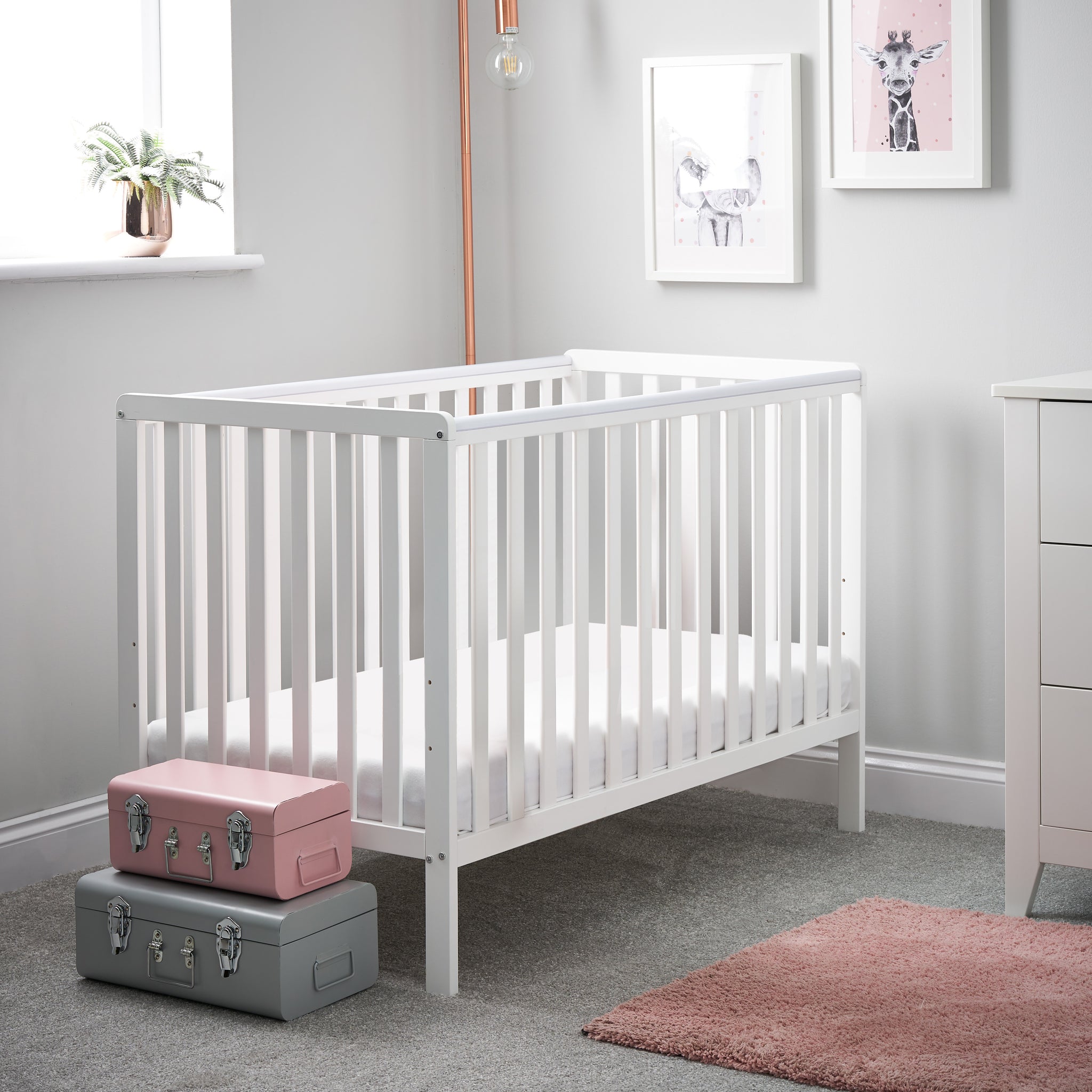 Obaby Bantam Nursery Room Adjustable Mini Cot – My First Nursery