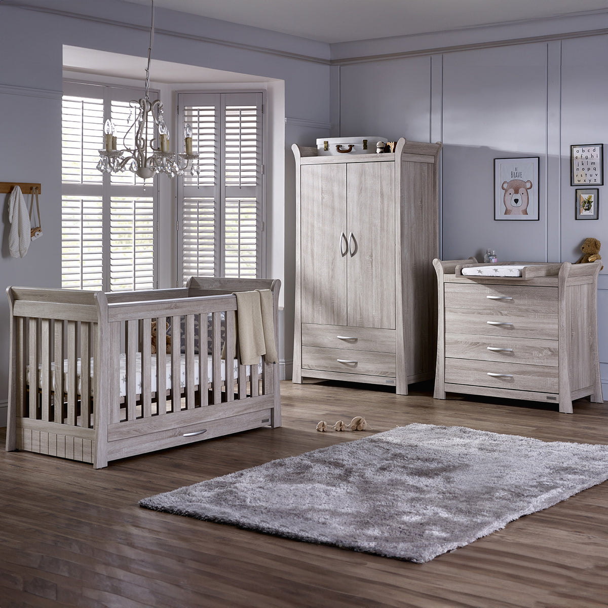 BabyStyle Noble Ash 3 Piece Nursery Room Furniture Set – My First Nursery
