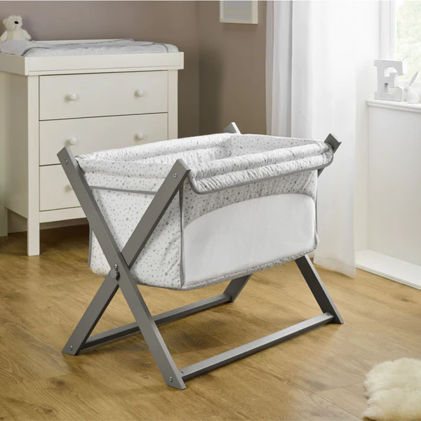 Clair de lune stars top and stripes cot bedding
