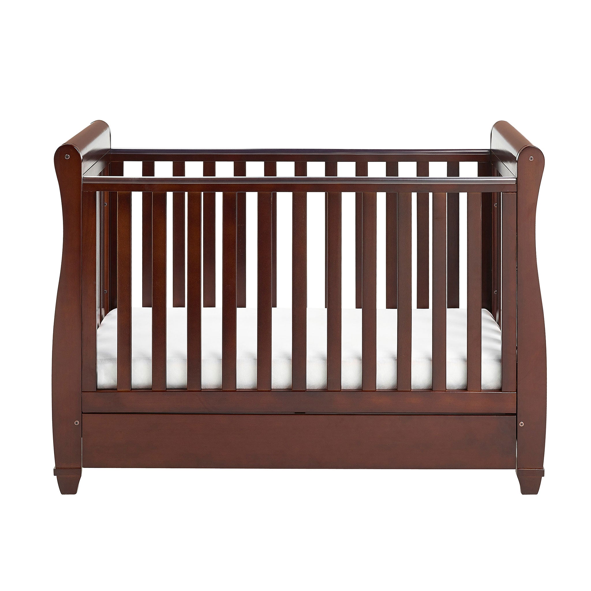 Babymore Eva Sleigh Nursery Room Drop Side Mini Cot Bed My First Nursery