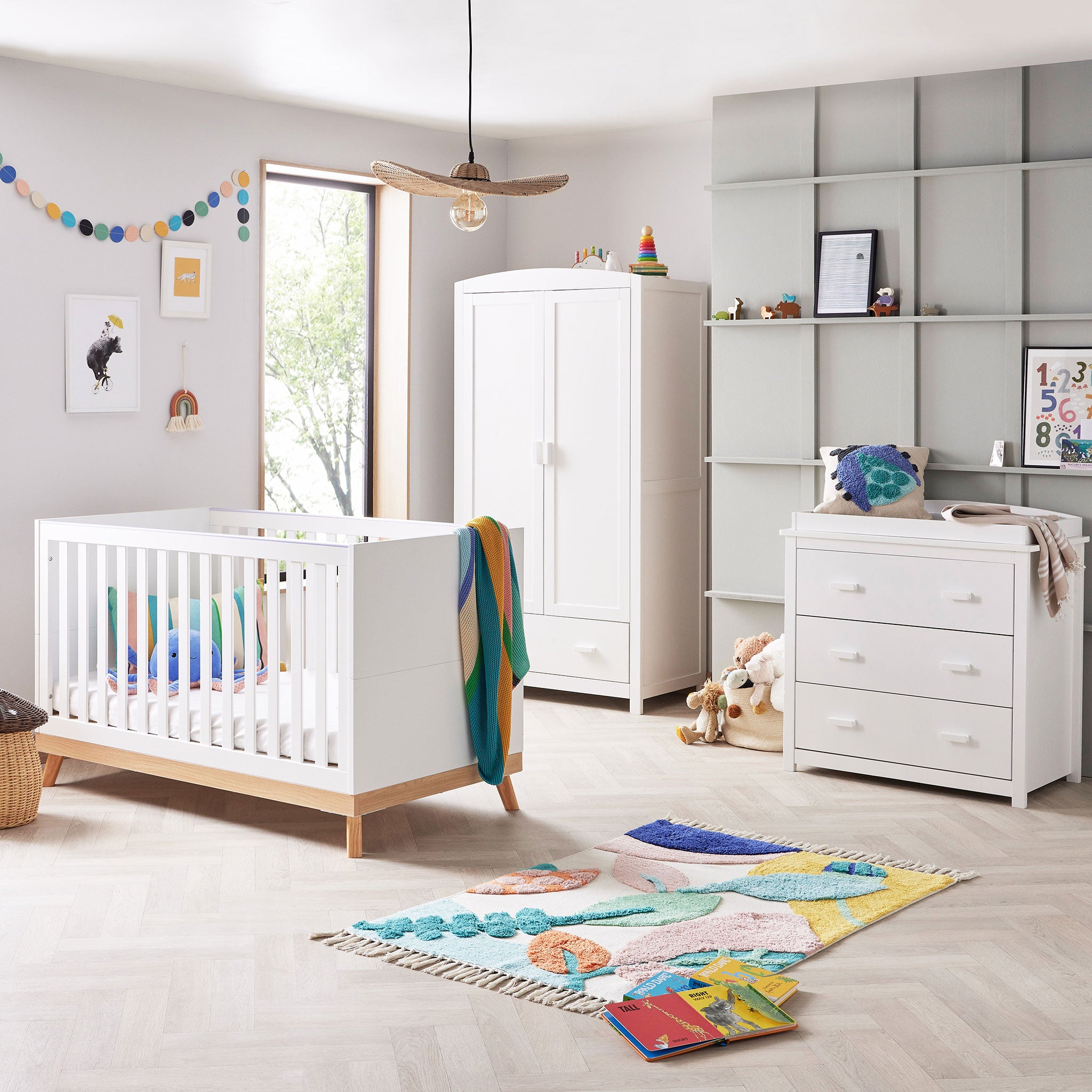 Babymore Mona 3 Piece Universal Nursery Room Furniture Set – My First ...
