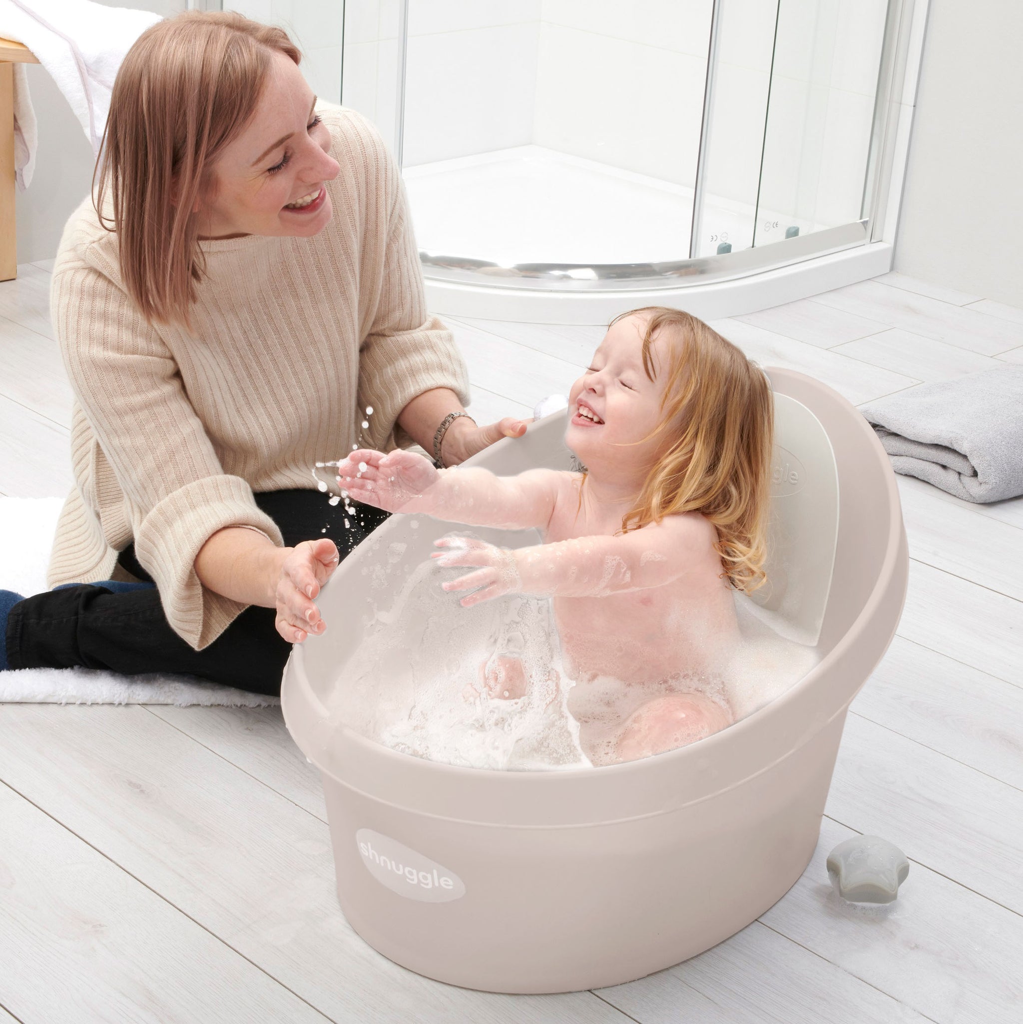 Shnuggle Toddler Big Kid Bath Tub With Seat Support – My First Nursery