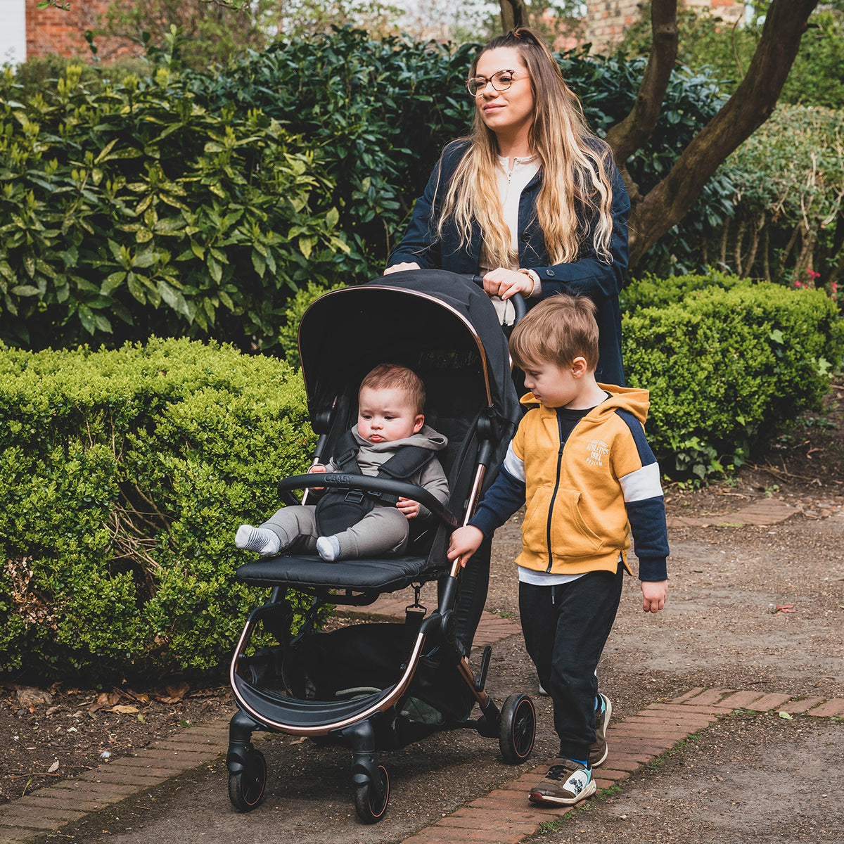 Obaby Roo Stroller Pushchair - Black & Rose Gold – My First Nursery